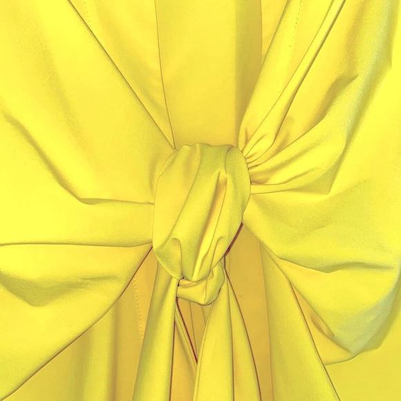 Joseph Ribkoff, size 16, lemon yellow wrap. - Picture 4 of 6